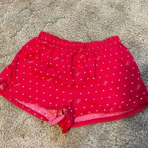 PINK Victoria's Secret Red Heart Shorts